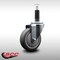 Service Caster 4'' SS Thermoplastic Rubber Wheel Swivel 1'' Expanding Stem Caster SCC-SSEX20S414-TPRB-1 - alternate 4